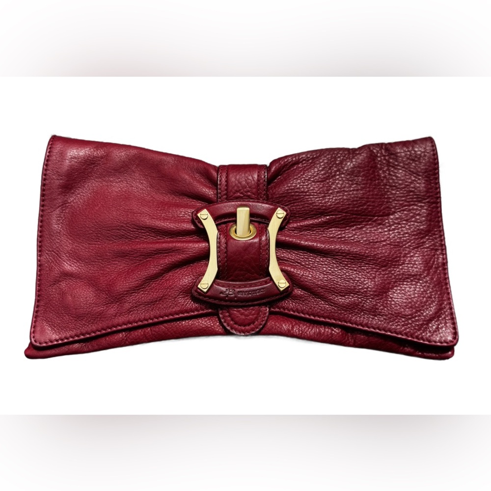 B. Makowsky Red Leather Purse